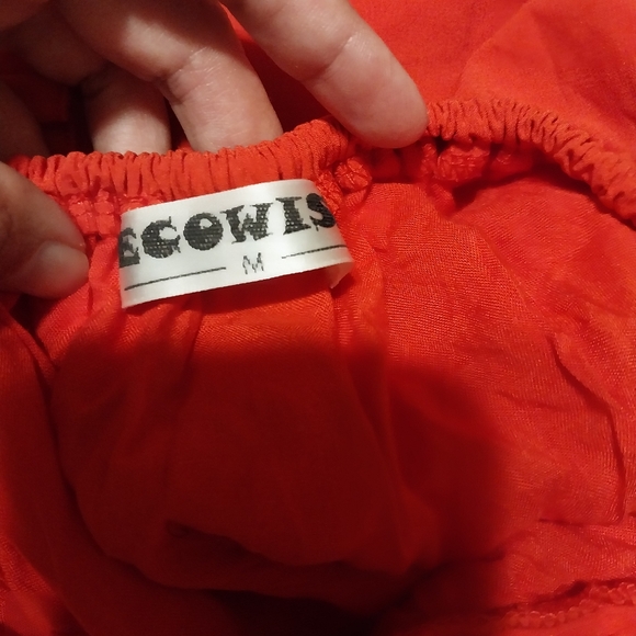 Red Dress Back-Tie Adjustable Straps - Picture 4 of 8